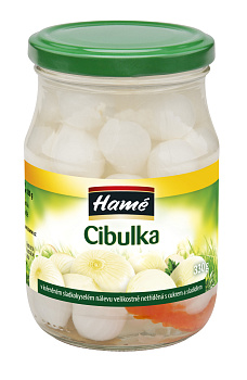 Cibuľka sterilzovaná 330g Hamé