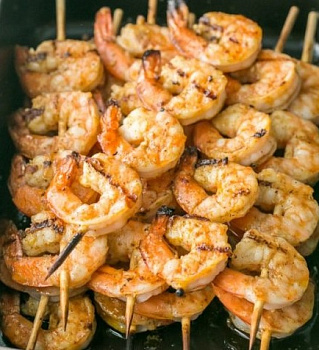 Krevetové špízy 800g