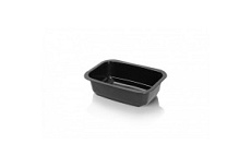 Miska hranatá na polievku čierna, objem 450ml 160x112x45 mm