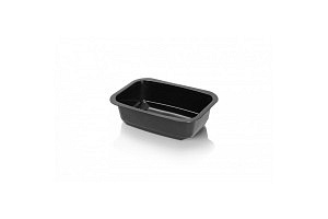 Miska hranatá na polievku čierna, objem 450ml 160x112x45 mm