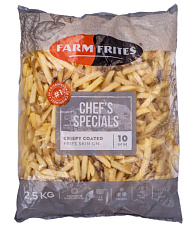 Hranolky 10x10 chrumkavé so šupkou 2,5kg Farm Frites
