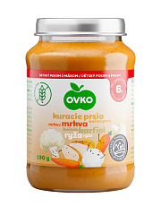 Detská výživa 190g kuracie prsia, mrkva, karfiol, ryža