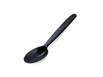 Lyžica na viacnásobné použitie 18,5cm / 50ks čierna