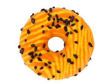 Donut s náplňou maracuja a čokoládovým posypom 75g