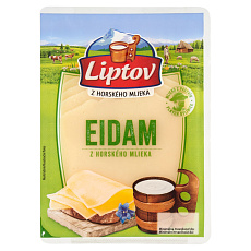 Eidam neúdený plátky 90g Liptov