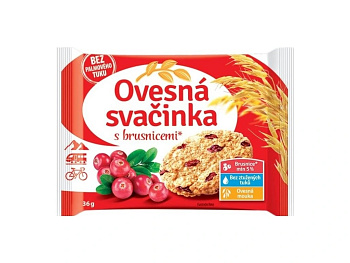 Ovsená desiata s brusnicami 36g