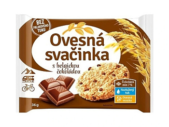 Ovsená desiata s belgickou čokoládou 36g