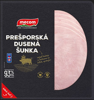 Prešporská dusená šunka 93% 800g nárez OA