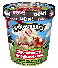B&J 465ml Strawberry Doughnut-eee