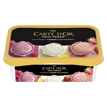 Carte d Or Trio Rasp-Lemon-Straw 1000ml