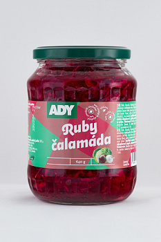 Ruby čalamáda 640g sklo Ady