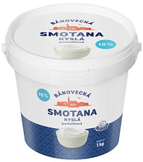 Kyslá smotana 16% 1kg Bánovecká