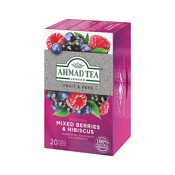 Čaj ovocno-bylinný Lesné plody & Ibištek 20x2g Ahmad Tea