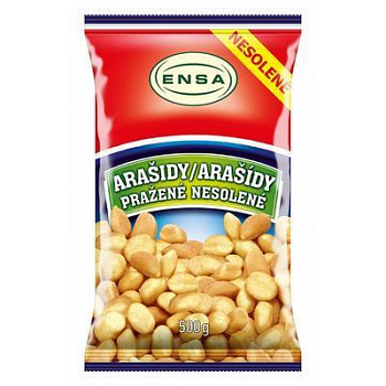 Arašidy nesolené pražené 500g