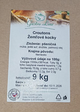 Croutons žemľové kocky 9kg