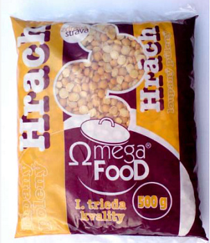 Hrach žltý polený lúpaný 500g Omega