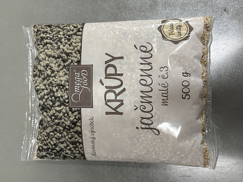 Jačmenné krúpy č.3 500g Omega