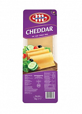 Syr Cheddar plátky 1kg Mlekovita