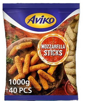 Syr mozzarella v chrumkavej  strúhanke 1kg AVIKO